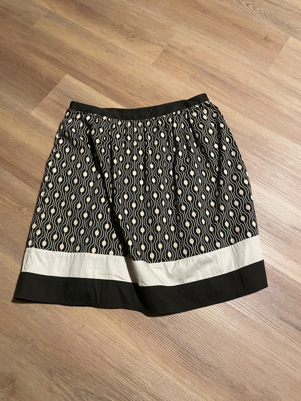 Brown and Cream Patterned Women’s Skirt